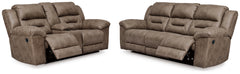 Furniture City Laplace - Ashley Furniture - Stoneland Reclining Sofa and Power Reclining Loveseat - Reclining Sofa and Power Reclining Loveseat - 39905U4