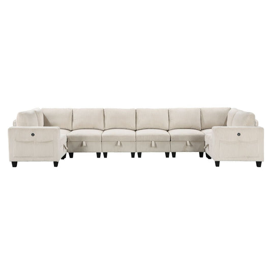 Walterboro - Sectional With Storage, Storage Pouches And Charging Ports
