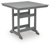 Sanctuary Beach - Square Counter Table With Umbrella Option - Dark Gray