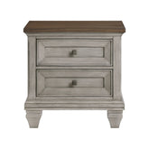 Renton - Nightstand - Gray / Brown