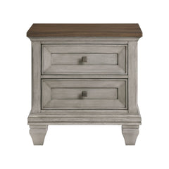 Renton - Nightstand - Gray / Brown