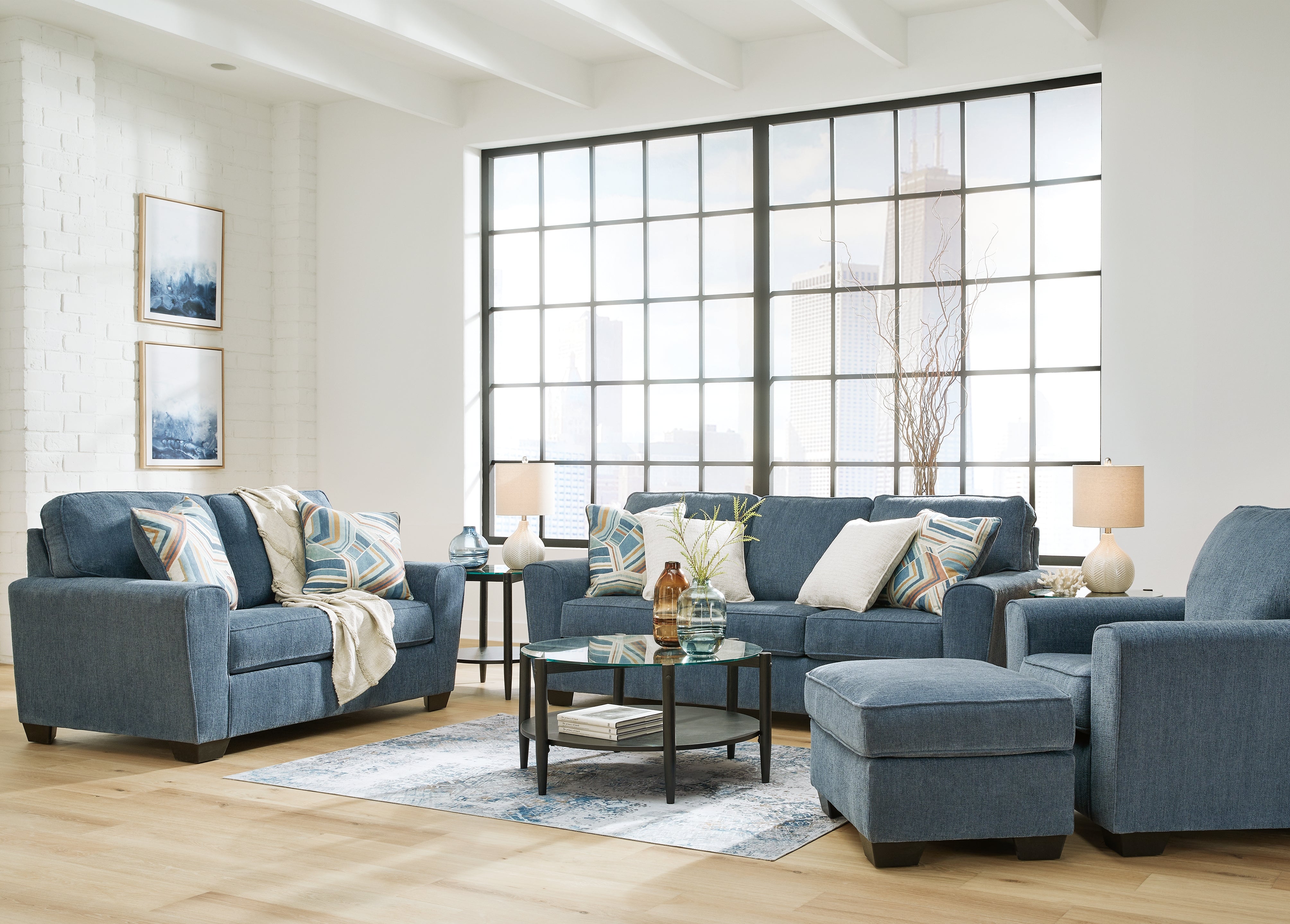 Furniture City Laplace - Ashley Furniture - Cashton Sofa, Loveseat, Chair and Ottoman - Sofa, Loveseat, Chair and Ottoman - 40605U3