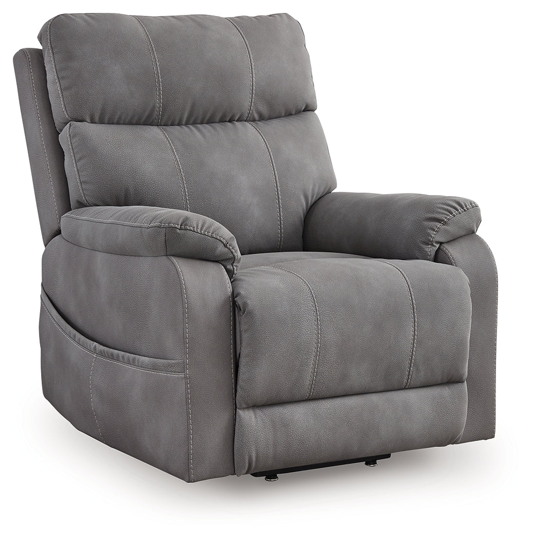 Furniture City Laplace - Ashley Furniture - Next-Gen Durapella Power Lift Recliner - Power Lift Recliner / Sand - 4070912