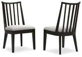 Galliden - Dining Upholstered Side Chair (Set of 2) - Black