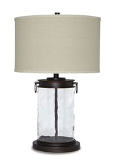 Tailynn - Glass Table Lamp - Clear / Bronze Finish