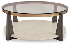 Frazwa - Round Cocktail Table - Multi
