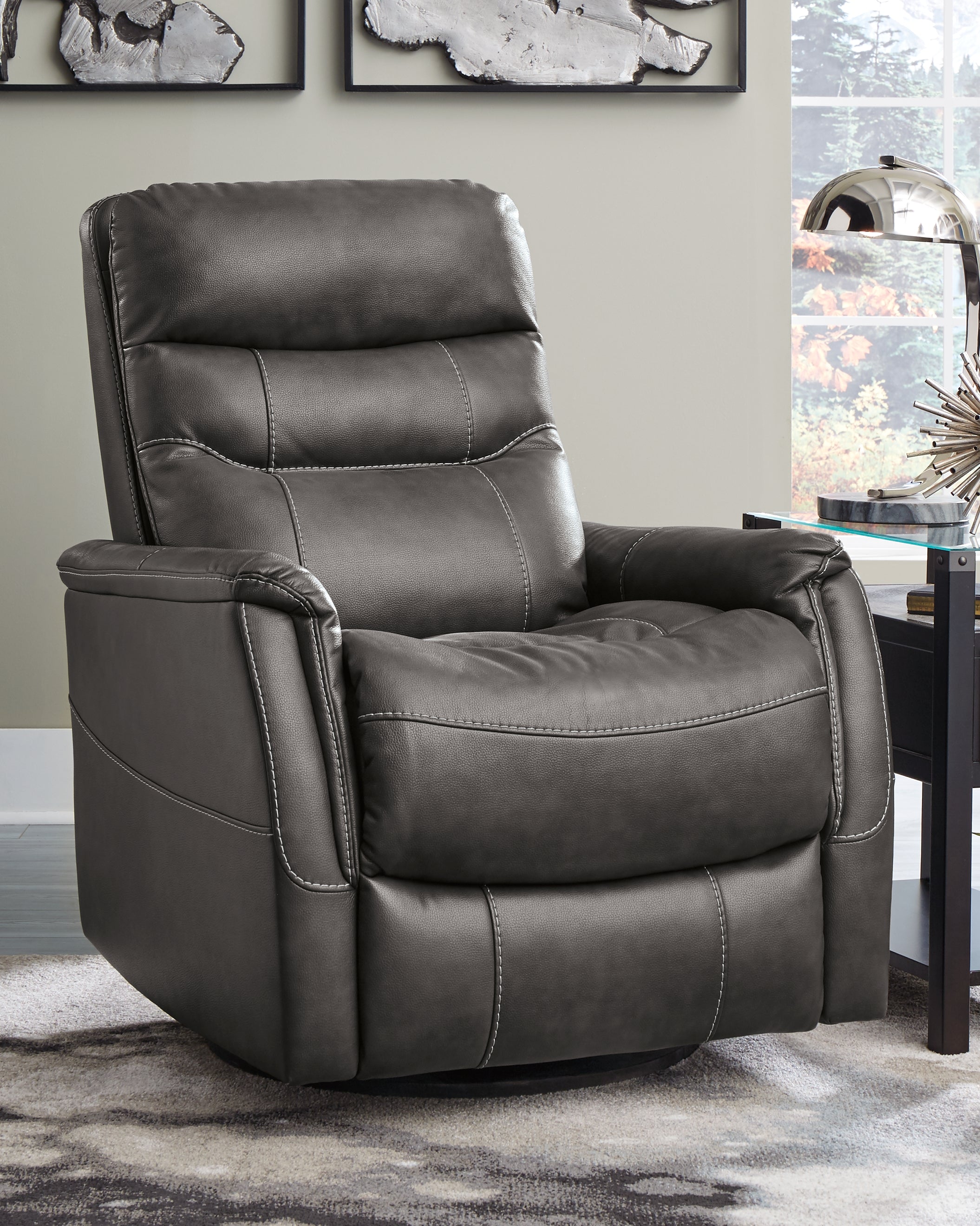 Furniture City Laplace - Ashley Furniture - Riptyme Swivel Glider Recliner - Swivel Glider Recliner - 4640261