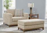 Furniture City Laplace - Ashley Furniture - Parklynn Oversized Chair and Ottoman - Oversized Chair and Ottoman - 48902U2