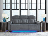 Furniture City Laplace - Ashley Furniture - Studio Cave Power Reclining Sofa - PWR REC Sofa with ADJ Headrest - PC4980215