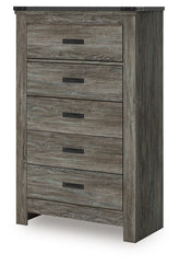 Frandern - Five Drawer Chest - Gray