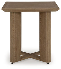 Serene Bay - Square End Table - Dark Brown