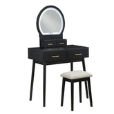 Camilla - Vanity Dresser With Mirror And Stool