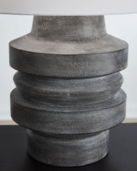 Wahida - Poly Table Lamp - Distressed Black