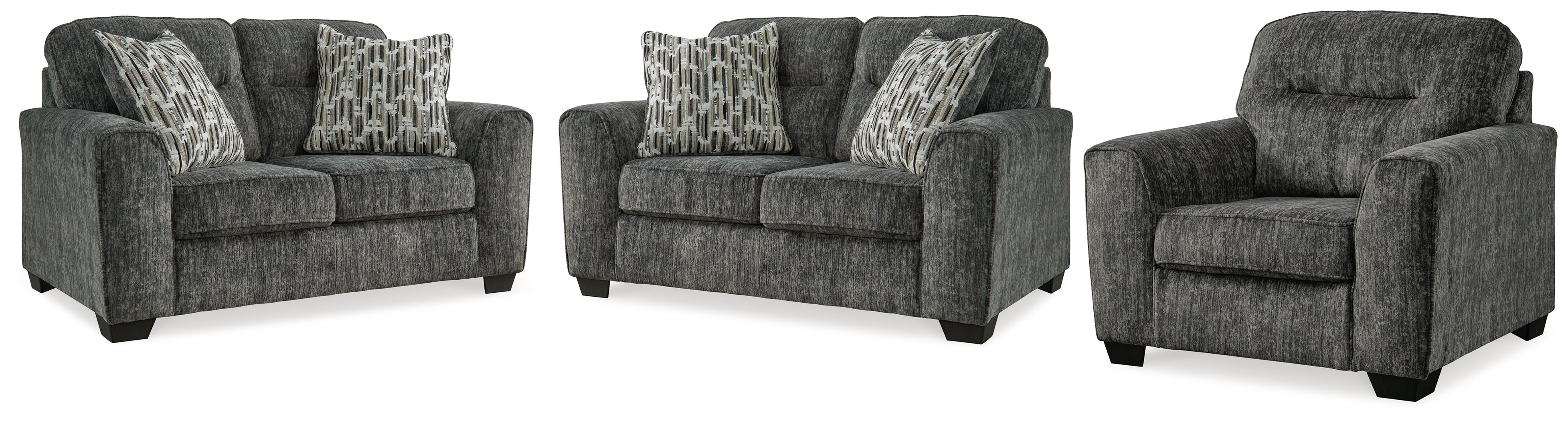 Furniture City Laplace - Ashley Furniture - Lonoke 2 Loveseats and Chair - 2 Loveseats and Chair - 50504U4