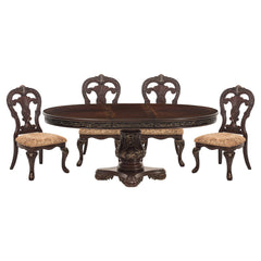 Deryn Park - 5 Piece Set (Round Table & 4 Side Chairs) - Cherry