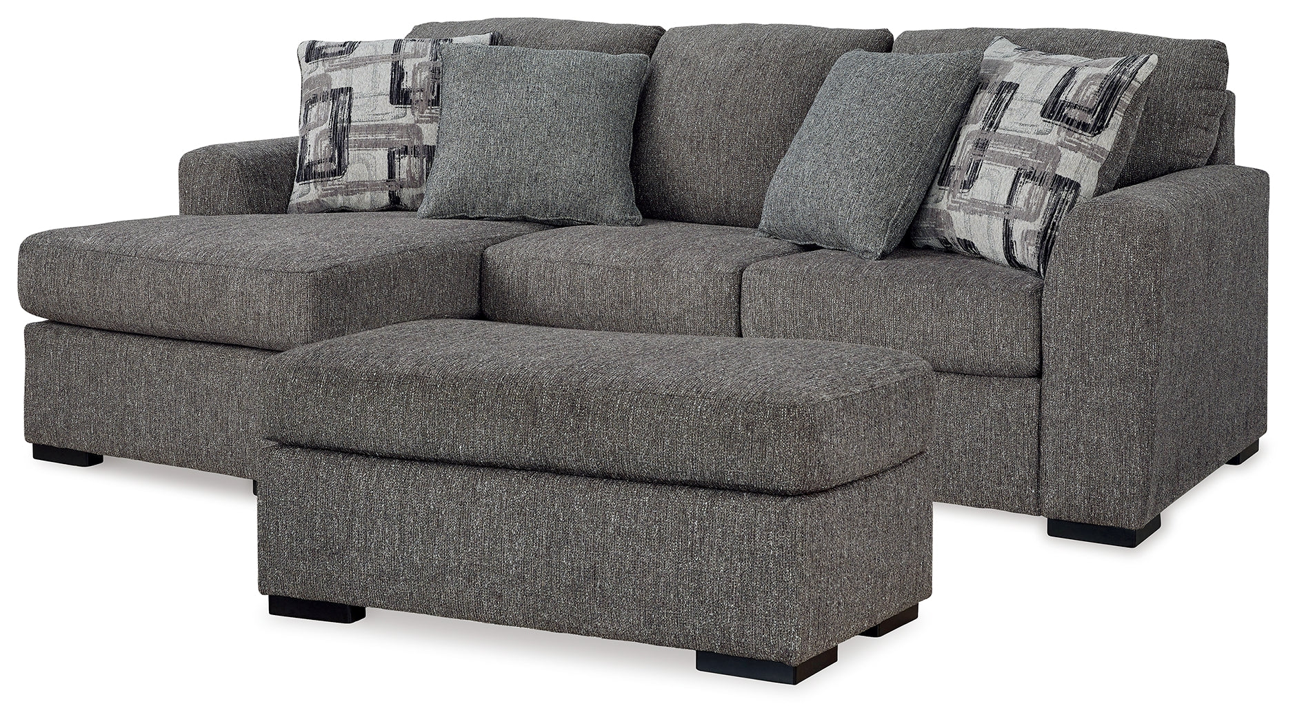 Furniture City Laplace - Ashley Furniture - Gardiner Sofa Chaise and Ottoman - Sofa Chaise and Ottoman - 52404U1