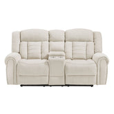 Nutmeg - Double Reclining Loveseat With Center Console