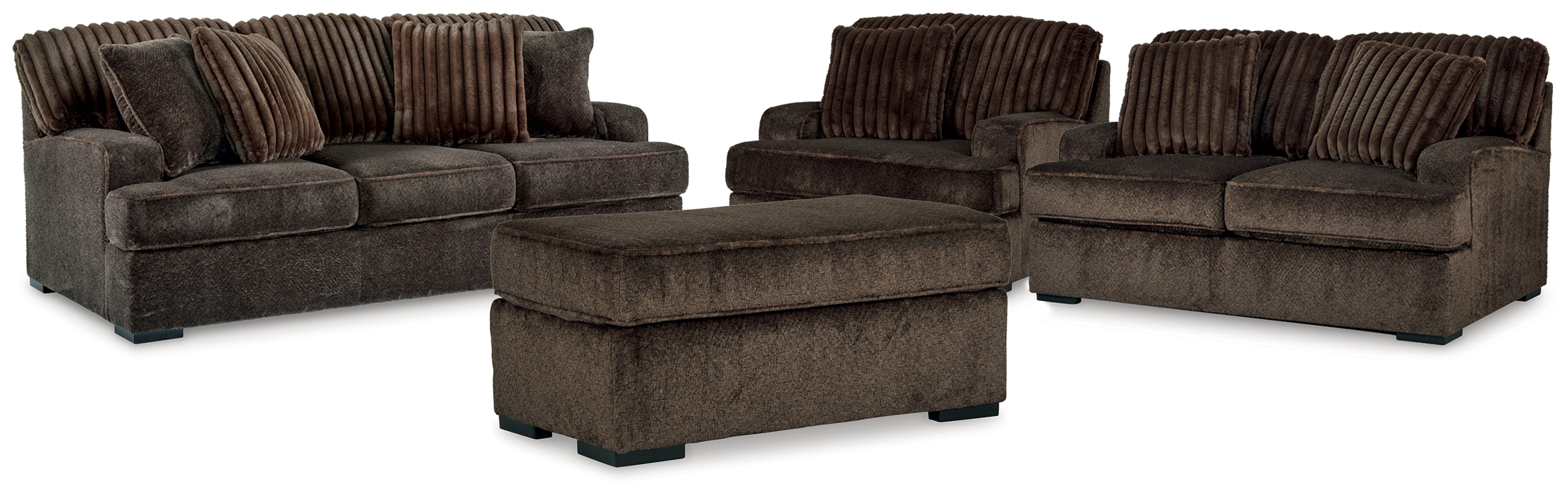 Furniture City Laplace - Ashley Furniture - Aylesworth Sofa, Loveseat, Oversized Chair and Ottoman - Sofa, Loveseat, Oversized Chair and Ottoman - 53702U3
