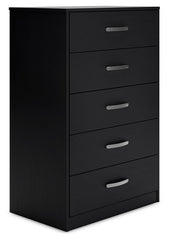 Finch - Five Drawer Chest - 46" Height - Black