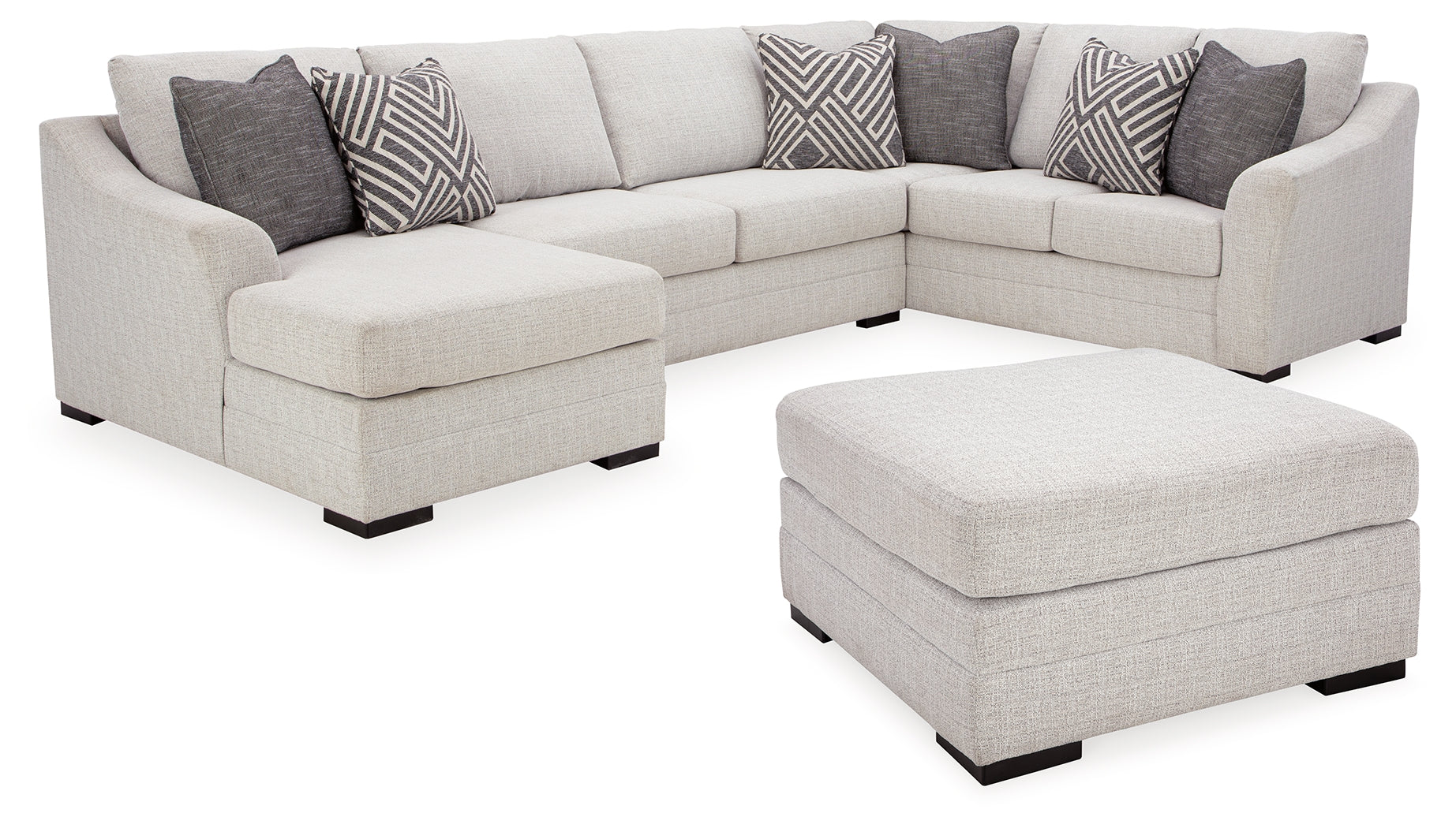 Furniture City Laplace - Ashley Furniture - Koralynn 3-Piece Sectional and Oversized Accent Ottoman - 3-Piece Sectional and Oversized Accent Ottoman - 54102U1