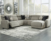 Furniture City Laplace - Ashley Furniture - Colleyville 5-Piece Power Reclining Sectional with Chaise - 5-Piece Power Reclining Sectional with Chaise - 54405S14
