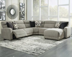Furniture City Laplace - Ashley Furniture - Colleyville 5-Piece Power Reclining Sectional with Chaise - 5-Piece Power Reclining Sectional with Chaise - 54405S14