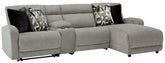 Furniture City Laplace - Ashley Furniture - Colleyville 4-Piece Power Reclining Sectional with Chaise - 4-Piece Power Reclining Sectional with Chaise - 54405S3