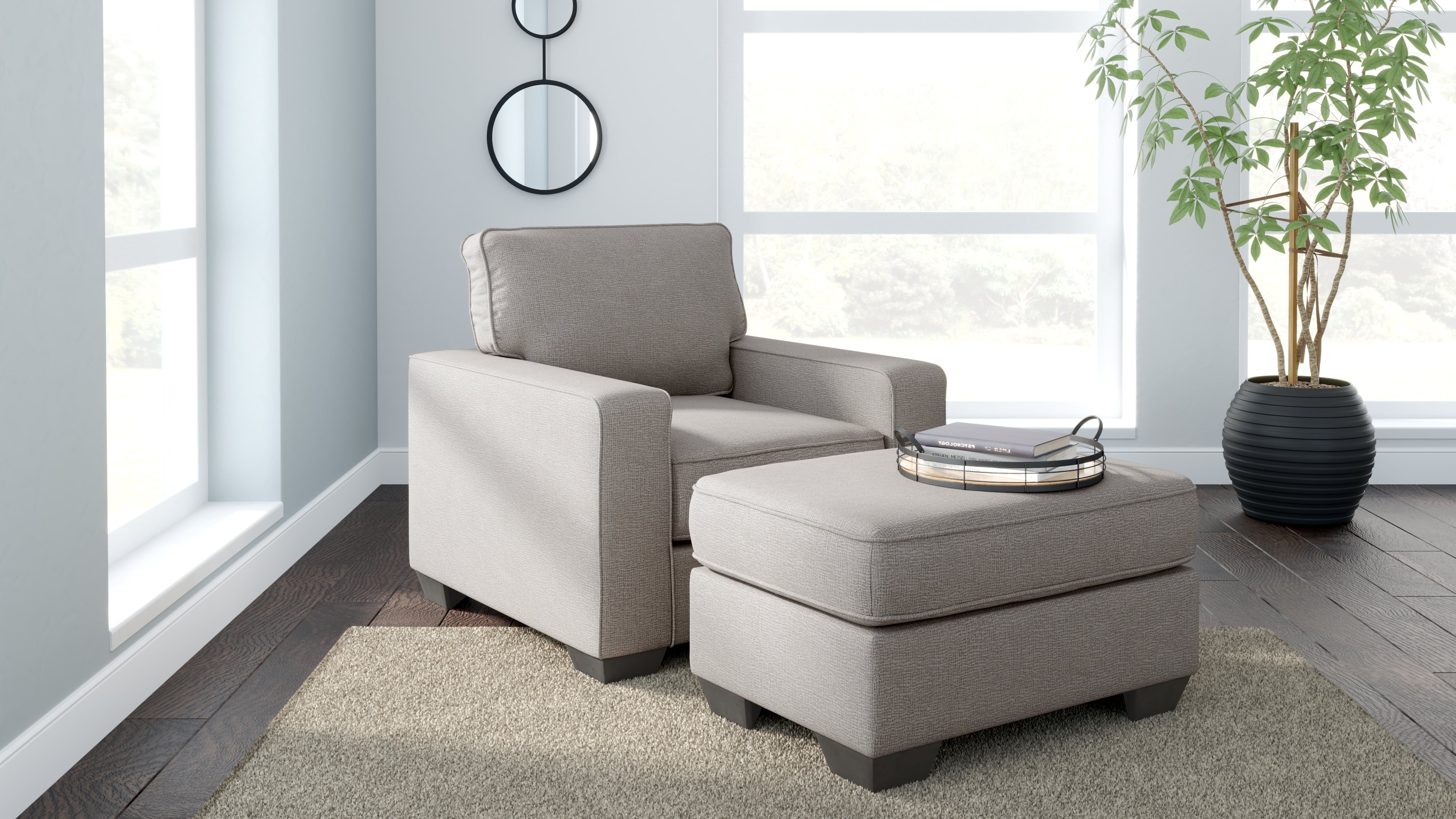 Furniture City Laplace - Ashley Furniture - Greaves Chair and Ottoman - Chair and Ottoman - 55104U4