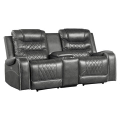 Putnam - Power Double Reclining Loveseat With Center Console, Receptacles And USB Ports