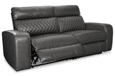 Furniture City Laplace - Ashley Furniture - Samperstone 2-Piece Power Reclining Sectional Loveseat - 2-Piece Power Reclining Sectional Loveseat - 55203S5
