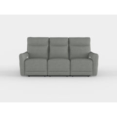 Edition - Power Double Lay Flat Reclining Sofa With Power Headrests And USB Ports - Dove Gray