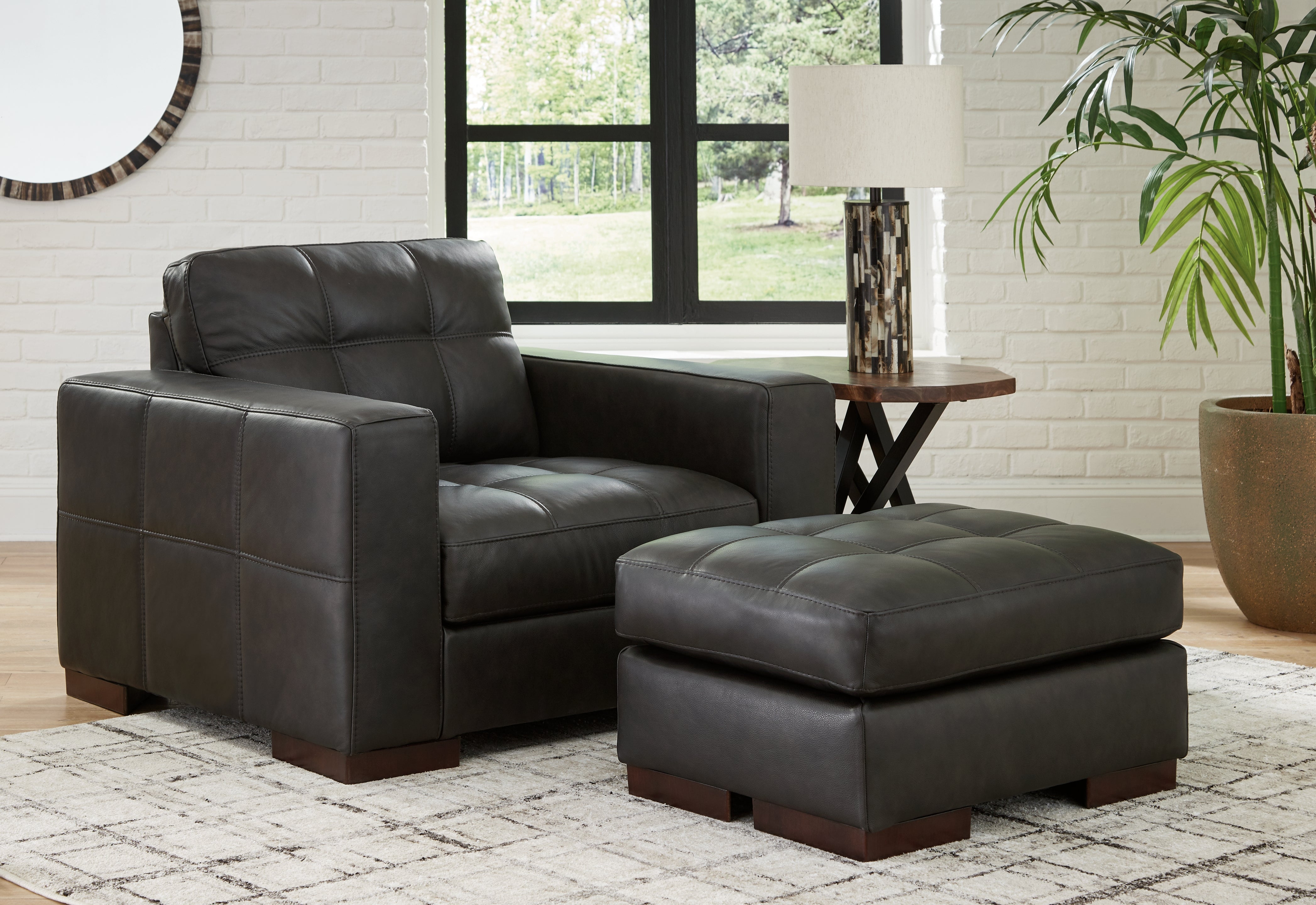 Furniture City Laplace - Ashley Furniture - Luigi Oversized Chair and Ottoman - Oversized Chair and Ottoman - 56506U2