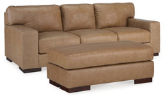 Furniture City Laplace - Ashley Furniture - Lombardia Sofa and Ottoman - Sofa and Ottoman - 57302U5