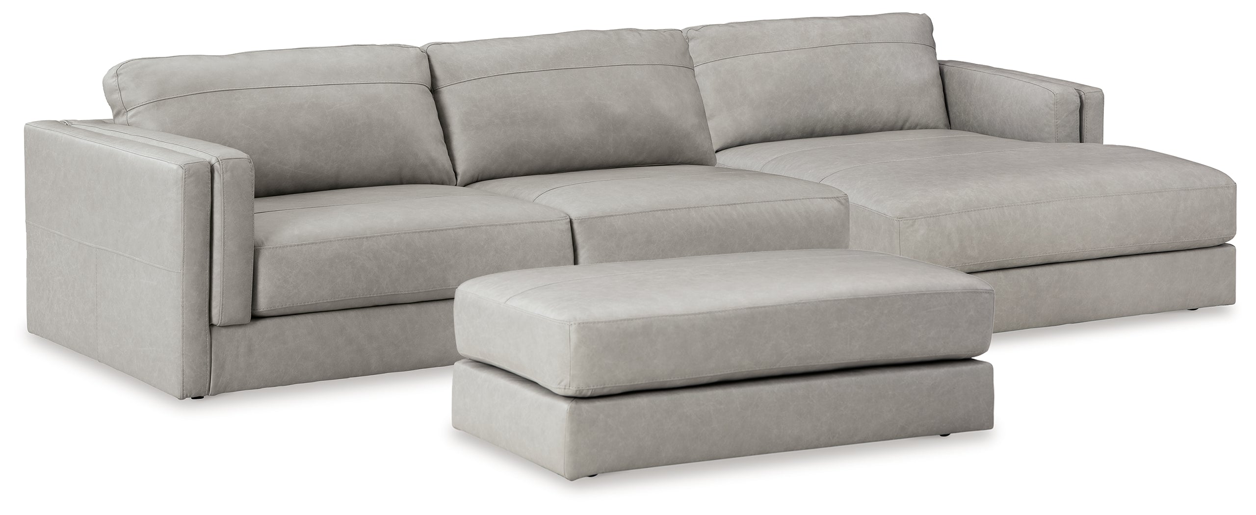 Furniture City Laplace - Ashley Furniture - Amiata 2-Piece Sectional with Chaise and Ottoman - 2-Piece Sectional with Chaise and Ottoman - 57404U1