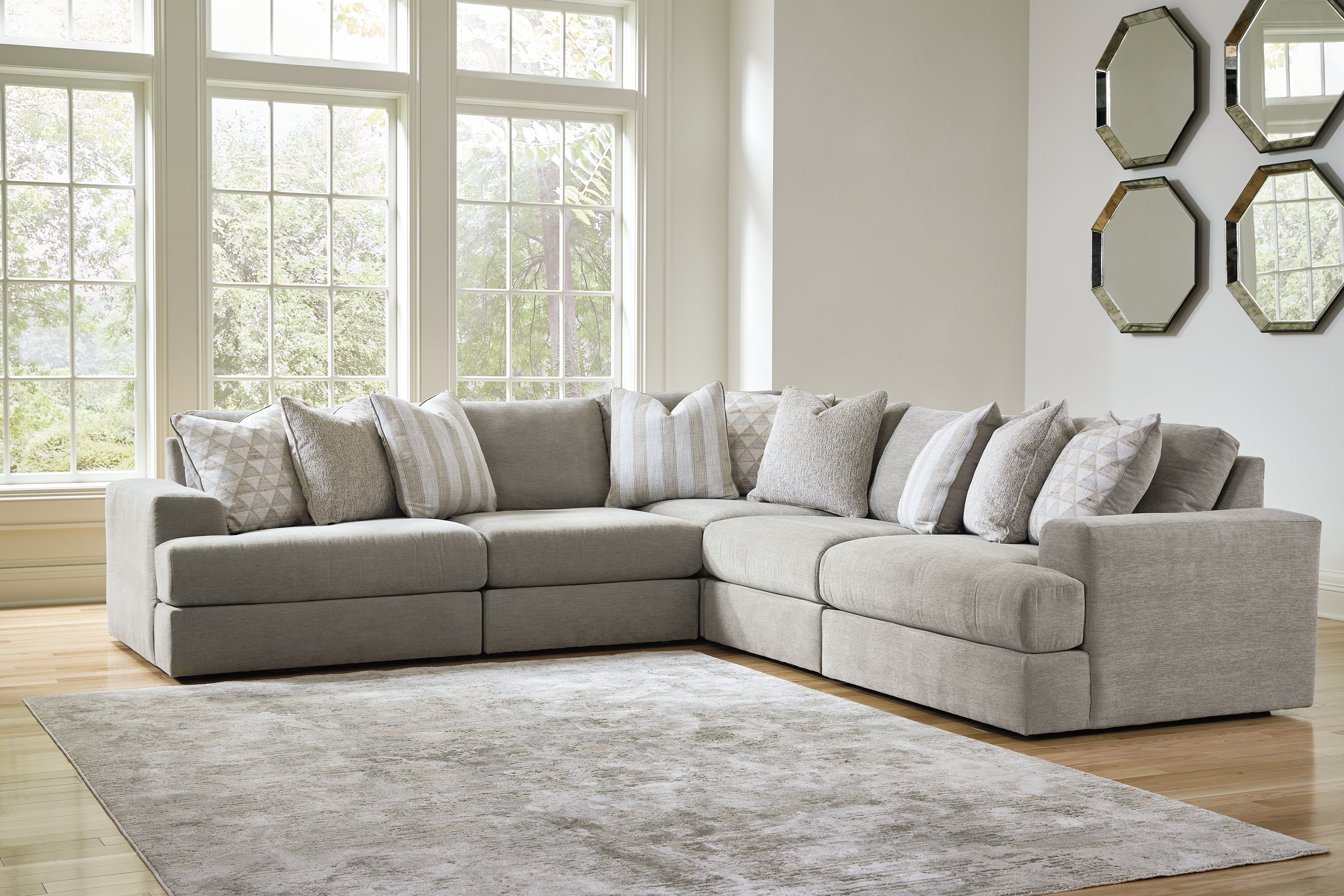 Furniture City Laplace - Ashley Furniture - Avaliyah 5-Piece Sectional - RAF 5-Piece Sectional - 58103S6