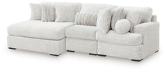Cuddle Plush 3-Piece Sectional with Chaise