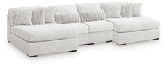 Cuddle Plush 4-Piece Sectional with Chaise
