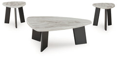 Lilyberg - Occasional Table Set (Set of 3) - Gray / Black