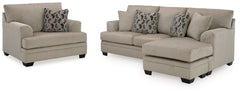 Furniture City Laplace - Ashley Furniture - Stonemeade Sofa Chaise and Oversized Chair - Sofa Chaise and Oversized Chair - 59504U6