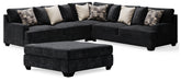 Furniture City Laplace - Ashley Furniture - Lavernett 3-Piece Sectional and Oversized Ottoman - 3-Piece Sectional and Oversized Ottoman - 59603U3