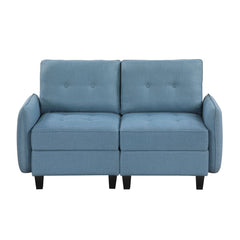 Garren - Loveseat - Blue