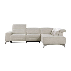 Adahlia - 2 Piece Power Reclining Sectional With Right Chaise - Sand