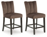 Jeshina - Upholstered Barstool (Set of 2) - Mocha