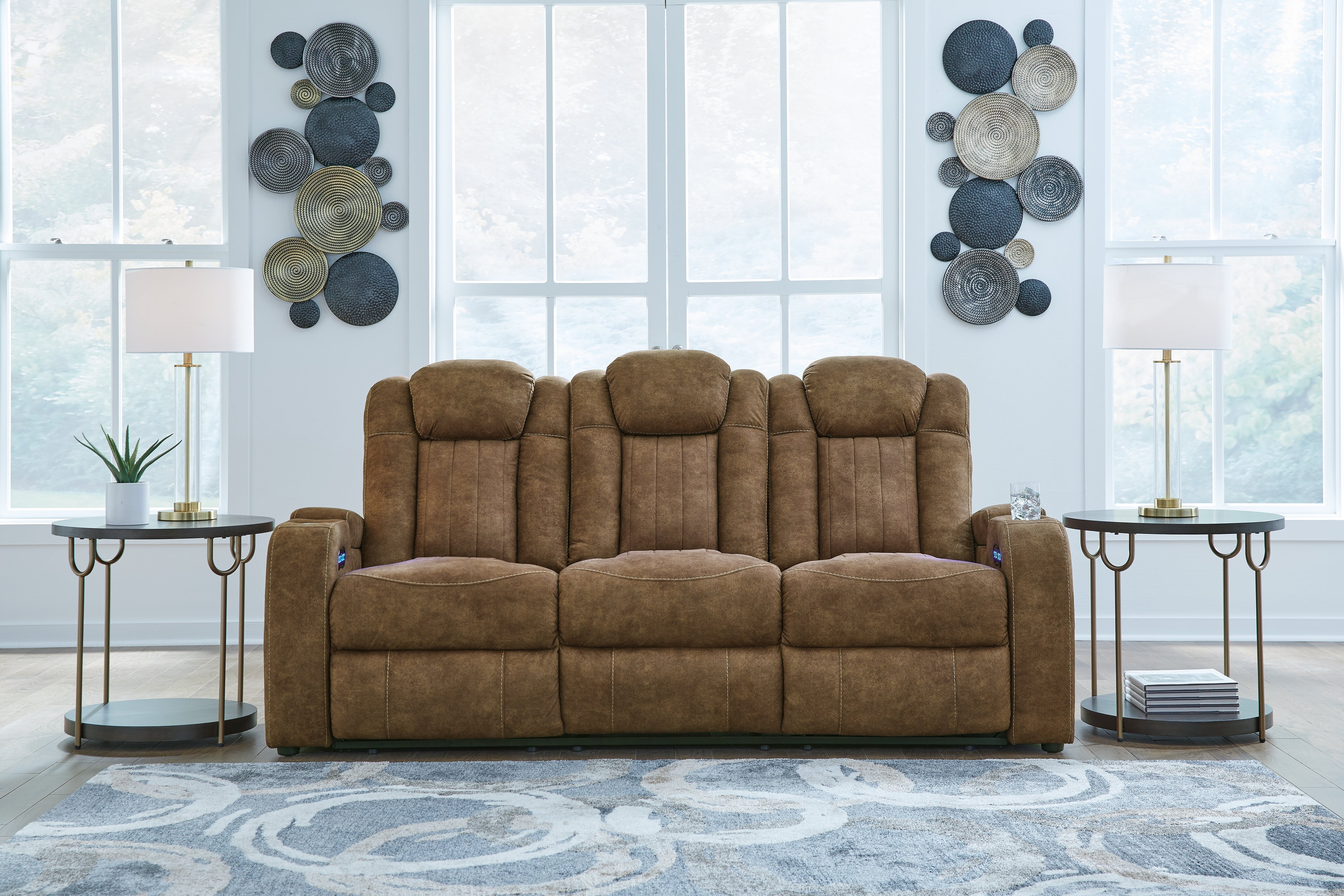 Furniture City Laplace - Ashley Furniture - Wolfridge Power Reclining Sofa - PWR REC Sofa with ADJ Headrest - 6070315