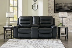 Furniture City Laplace - Ashley Furniture - Warlin Power Reclining Loveseat with Console - PWR REC Loveseat/CON/ADJ HDRST - 6110518