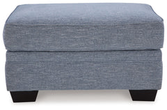Carissa Manor - Ottoman - Denim