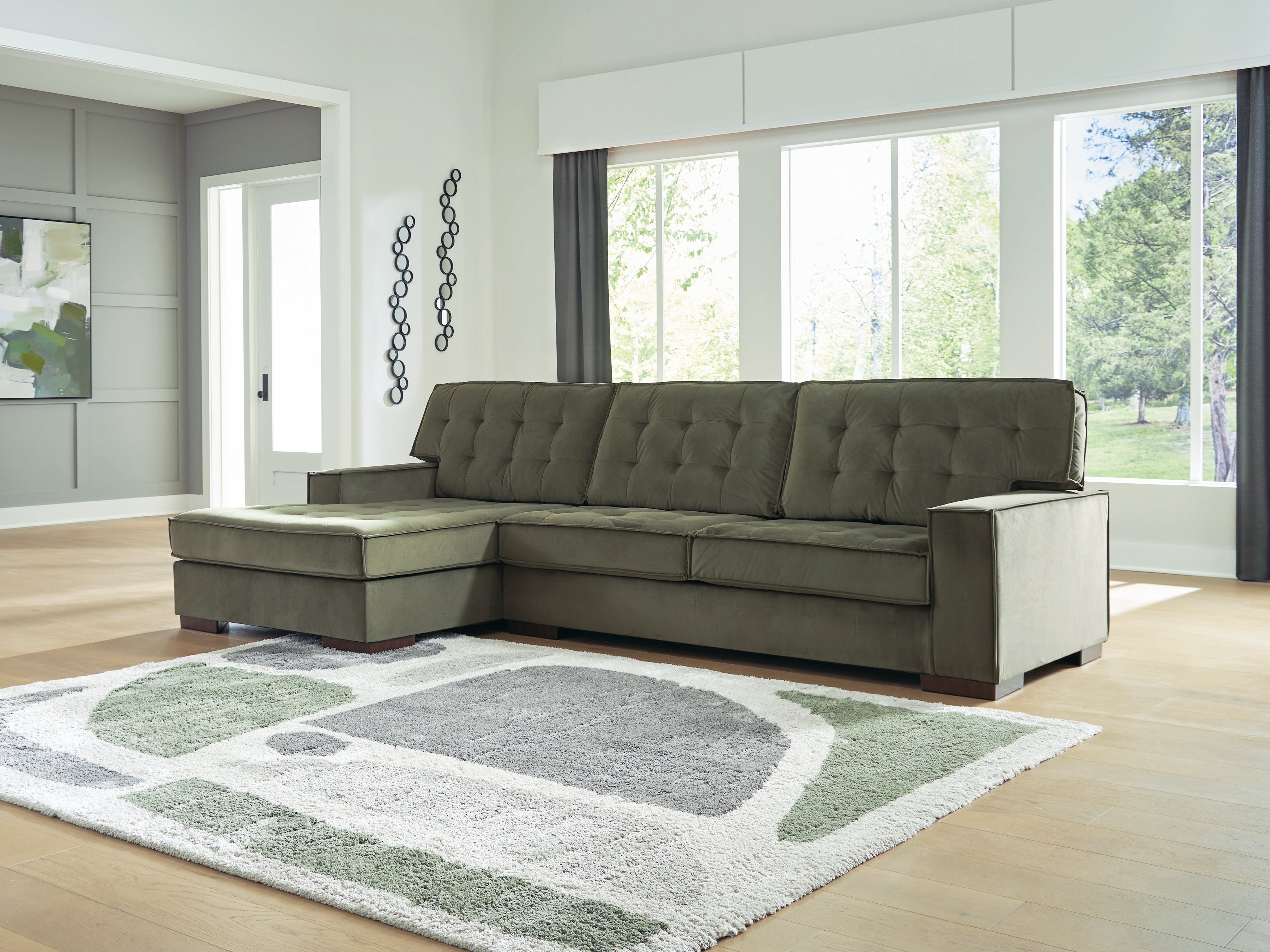 Furniture City Laplace - Ashley Furniture - Caspian-Town 2-Piece Sectional with Chaise - RAF 2-Piece Sectional with Chaise - PC61702S1