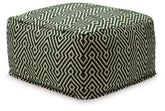 Abacy - Pouf - Green / Ivory