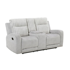 Benton - Double Reclining Loveseat - Light Gray
