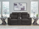 Furniture City Laplace - Ashley Furniture - Brysonview Reclining Loveseat with Console - DBL Rec Loveseat w/Console - 6360594